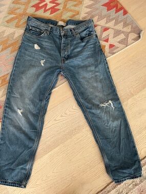 Everlane distressed summer jeans 29